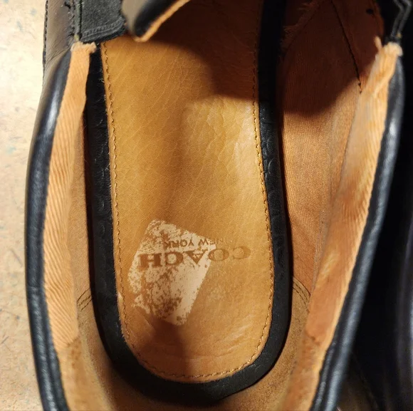 COACH New York Men’s Leather Slip-On Sneaker Size 12D - Picture 5 of 8